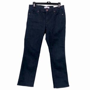 ANN TAYLOR LOFT Modern Kick Crop Dark Wash Jeans